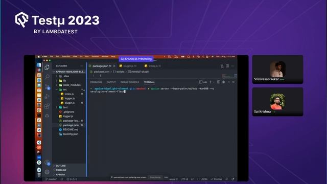 Elevate your Testing Game: Appium 2.0 Plugin | Sai Krishna & Srinivasan Sekar | Testμ23 | LambdaTes смотреть онлайн