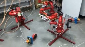 Роботизированная установка пожаротушения ООО "ПОЖТЕХСПАС". Финальная проверка оборудования.