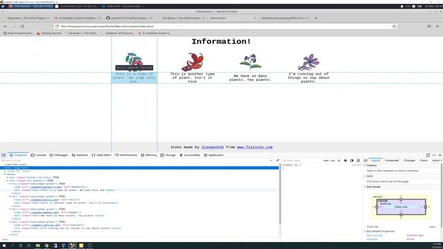 The Odin Project VLOG | Day 24 CODING For BEGINNERS | Flex-Information CSS Exercise