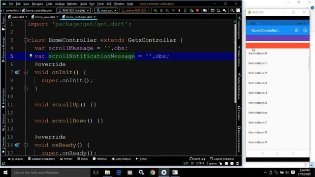 #39 || Working With ScrollController And ScrollNotification In Flutter Using GetX