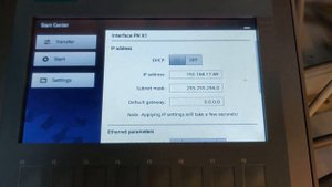 Change IP-address and subnet on a Siemens HMI Basic screen KTP700
