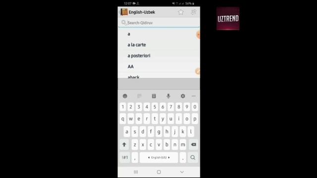 ЭНГ ЗОР ИНГЛИЗЧА-УЗБЕКЧА ЛУГАТ ПРОГРАММАСИ