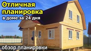 Проект дома с мансардой с тремя спальнями, кухней гостиной, ванной, санузлами и котельной