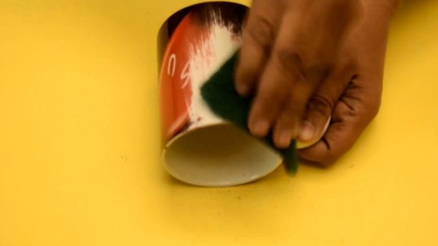 HOW TO REMOVE PRINT OF MUG & CUP AT HOME - USING SCOTCH BRITE