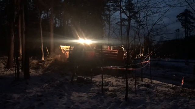 РАБОТАЕМ В НОЧЬ.МУЛЬЧИРУЕМ ПОРУБОЧНЫЕ ОСТАТКИ.РАСЧИСТКА ЛЕСА ОТ ВАЛЕЖНИКА,КУСТОВ,ВЕТОК.МОСКВА .