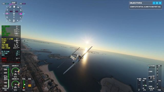 Flight Simulator 2020 RX 5700XT 8gb | Ryzen 7 2700 @4.1GHz | 1080p & 1440p HIGH | FPS TEST смотреть онлайн