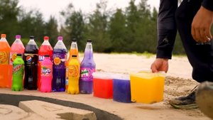 Как сделать логотип MIRINDA с Orbeez, шариками из Фанты, Чупа-чупса, Кока-колы, содовой и Ментоса
