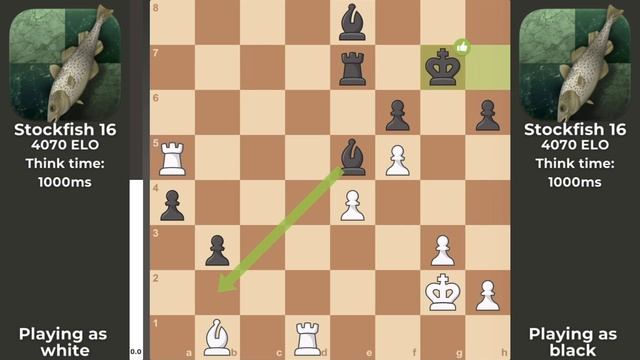 Stockfish 16 NNUE vs Stockfish 16 NNUE Bullet mode смотреть онлайн