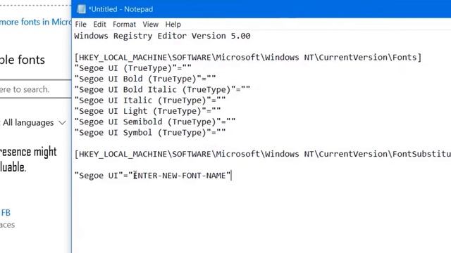 How to change the default system font on Windows 10 - 2020 Edition