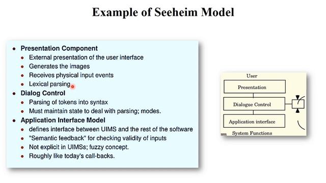 HCI 5.4 User Interface Management System | The Seeheim Model | The PAC Model