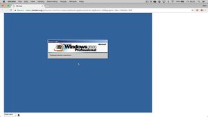 Windows 2000 running in a browser using Web Assembly