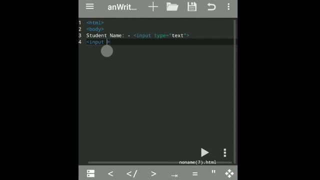 Tutorial #4 | Mobile se HTML Coding Kaise karte hai | Input Box & Submit Button in web page