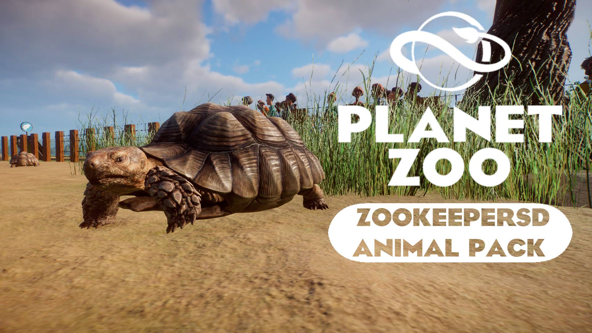 Planet Zoo: Zookeepers Animal Pack - Африканская шпороносная черепаха