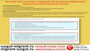 Кто может стать участником программы  переселения соотечественников