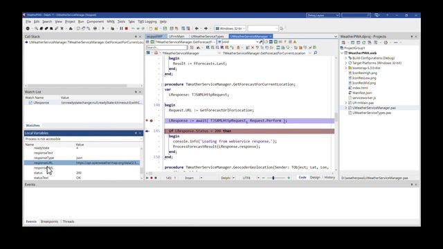 TMS WEB Core: Debugging inside the RAD Studio IDE смотреть онлайн