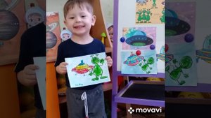 Рисование пальчиками "Зелененькие лунатики" 1 младшая группа