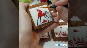 Мезенская роспись на прянике