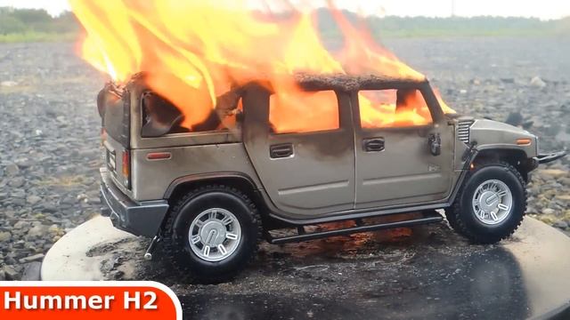 Burning My Hummer H2 - The Car Is On FIRE!!! - Why? смотреть онлайн