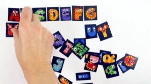 Буквы Монстры! Наклейки для Детей. Учим Английский Алфавит! Для детей