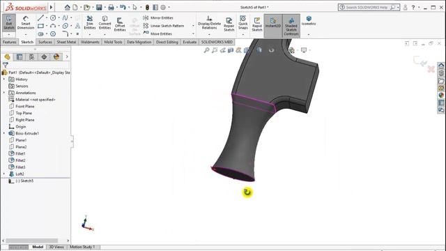 SolidWorks Tutorial For Beginners  | Exercise 193 (Hammer)
