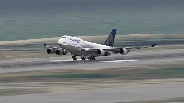 Aerofly 2 FS Android B747 landing at OAK смотреть онлайн