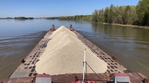 Таймлапс - Спуск баржи по Оби