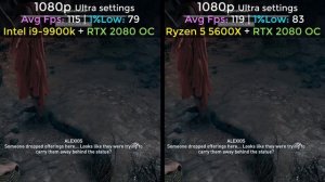 Ryzen 5600X vs intel i9-9900K Benchmarks With RTX 2080 OC 11GB | 6 Games Tested on PC