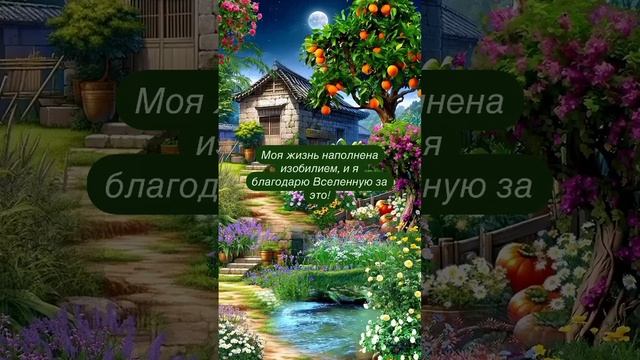 Моя жизнь наполнена изобилием, и я благодарю Вселенную за это. смотреть онлайн