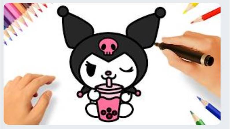 КАК РИСОВАТЬ КУРОМИ 🖤🎀
