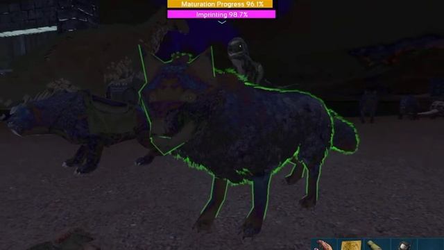 Ark Mobile, Single Player high level Direwolf breeding