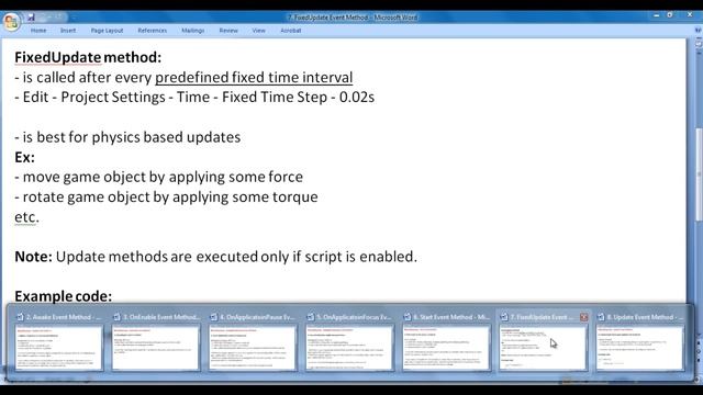 Update() Function in Unity - Unity Scripting API MonoBehaviour Tutorial 08