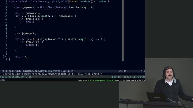 The Last Algorithms Course You'll Need | 10. Implementing Two Crystal Balls смотреть онлайн