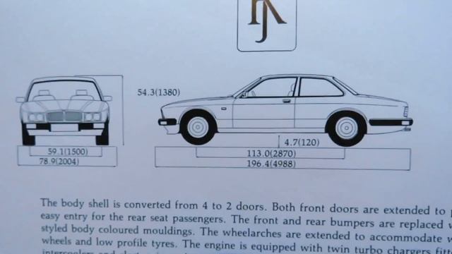 Jaguar XJ6 XJ40 3.6 twin-turbo Coupe & the limousine | Robert Jankel Design Ltd