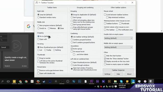 CUSTOMIZE YOUR TASKBAR! | Windows 10 Tips смотреть онлайн