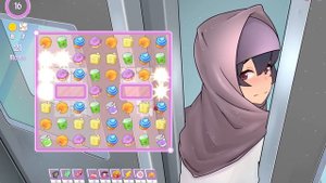 TSUNDERE MILFIN - PC gameplay - Naughty match-3 visual novel