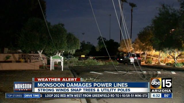 Monsoon damages power lines in Phoenix смотреть онлайн
