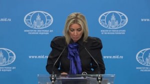 Брифинг Марии Захаровой 16 октября 2024 - немного истории