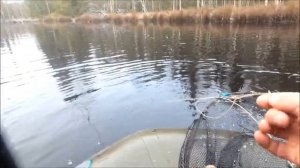 Крайняя рыбалка в Карелии . Сильный снегопад.