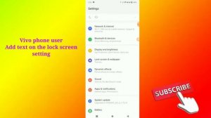 Vivo phone user Add text on the lock screen setting tips and tricks