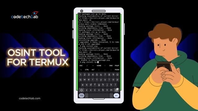 OSINT Tool Installation | Android Device Penetration Testing | Using Termux | Codetechlab | Day-9