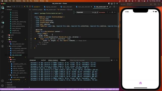#4 Fitness Workout App UI in Flutter | Bottom Tab Bar with Floating Button | UI/UX Design
