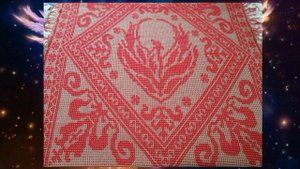 "Феникс"- схема для вязания мозаики крючком.