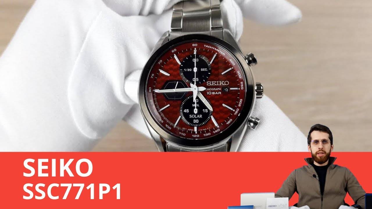 Циферблат Бордо и Хронограф / SEIKO SSC771P1