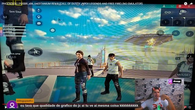 INCRÍVEL! free fire x86 NO Pc fraco com Phoenix OS e bypass! Dluz Games! смотреть онлайн