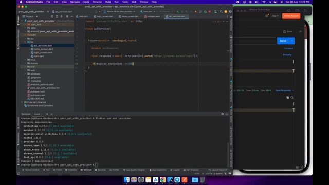 Flutter REST API with provider | Post API | Login API |Hindi смотреть онлайн
