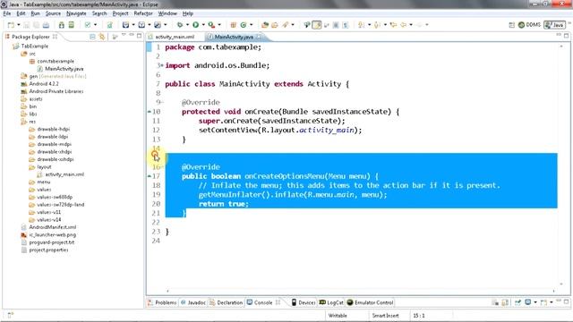 Creating tabs in Android application смотреть онлайн