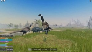 Roblox - dinosaur world mobile gameplay: Therizinosaurus