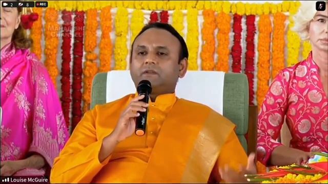 Виступ Садгуру Шрі Мадхусудан Шрі на уродинах Махараджа 10.01.2024