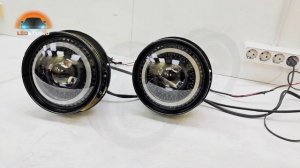 Универсальный тюнинг комплект фар 7D. NIVA тюнинг комплект фар с дхо от Ledstudio.