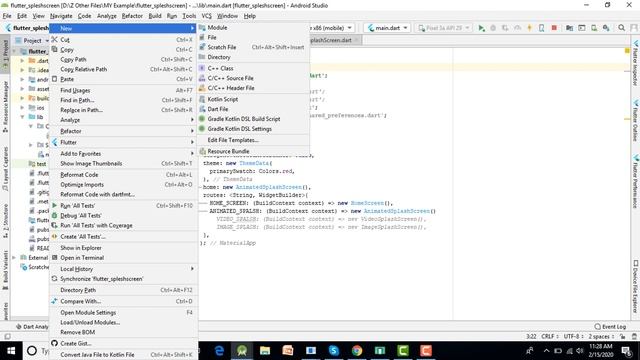 #1.5 Create a Simple Splash Screen with Flutter and Dart | Flutter tutorial for Beginners Codeplayo